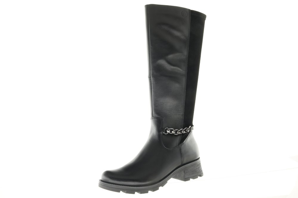 CAPRICE Stiefel Mit Blockabsatz – G-Weite, Leder-Textil-Mix Für Business & Alltag